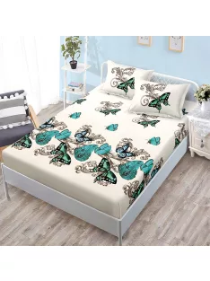   Долен чаршаф с ластик и две калъфки (за матрак от 160x200 до 180x200) EmonaMall, 3 части - Модел S19319